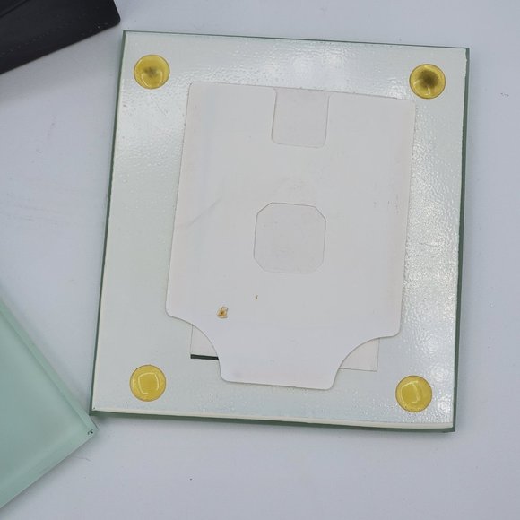 CHERISHED ACCENTS 4 Glass Photo Coasters with Holder - Picture 6 of 7